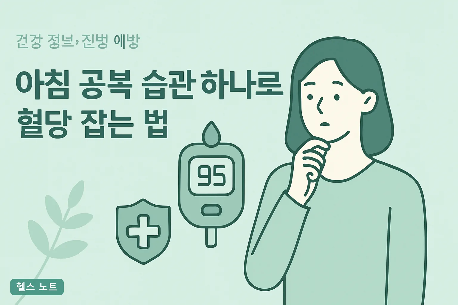 아침 공복 습관 하나로 혈당 잡는 법, 2026년 기준 2주 만에 공복혈당 10mg/dL 낮추는 실천표