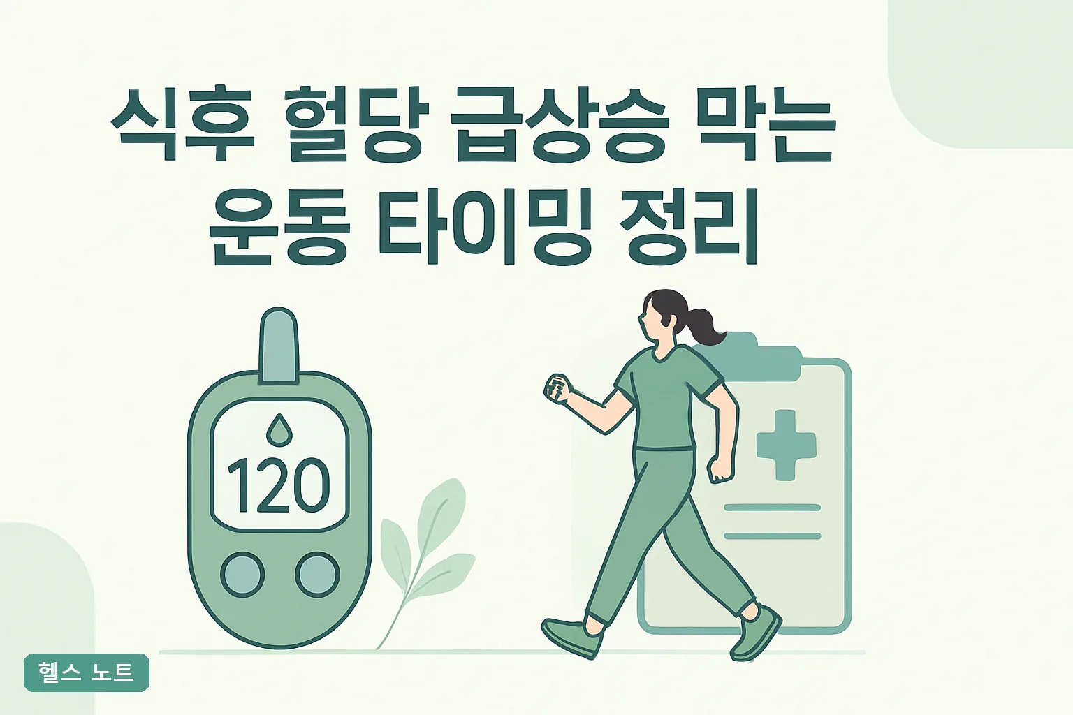 식후 혈당 급상승 막는 운동 타이밍 정리, 2026년 기준 식후 30분 골든타임과 10분 걷기 실천표