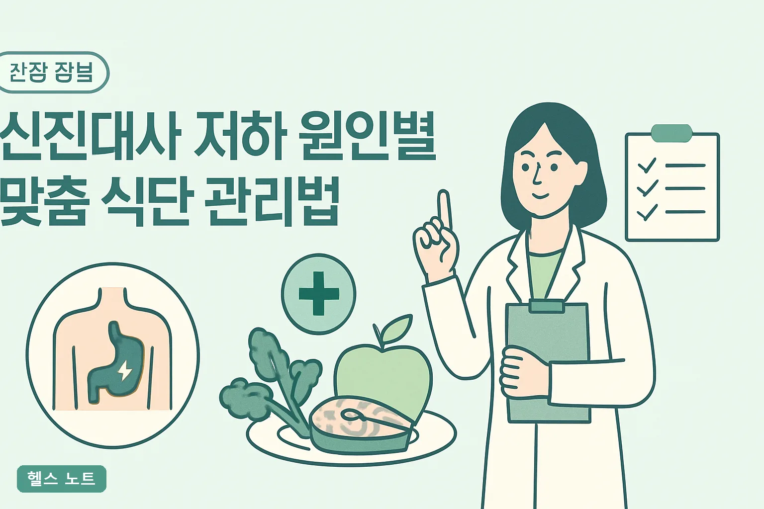 신진대사 저하 원인별 맞춤 식단 관리법 4유형, 2026년 기준 자가진단표와 8주 실천 가이드