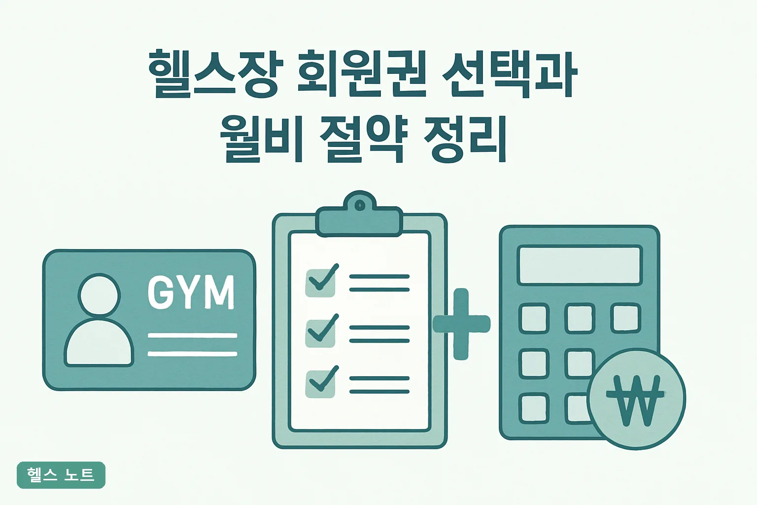헬스장 회원권 선택과 월비 절약 정리 2026년 유형별 가격표와 연 40만원 아끼는 7단계