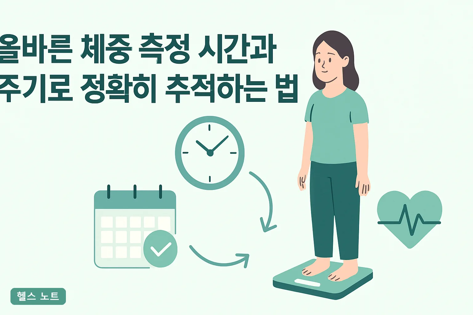 올바른 체중 측정 시간과 주기로 정확히 추적하는 법 2026년 기준 아침 7분 루틴과 4주 기록표