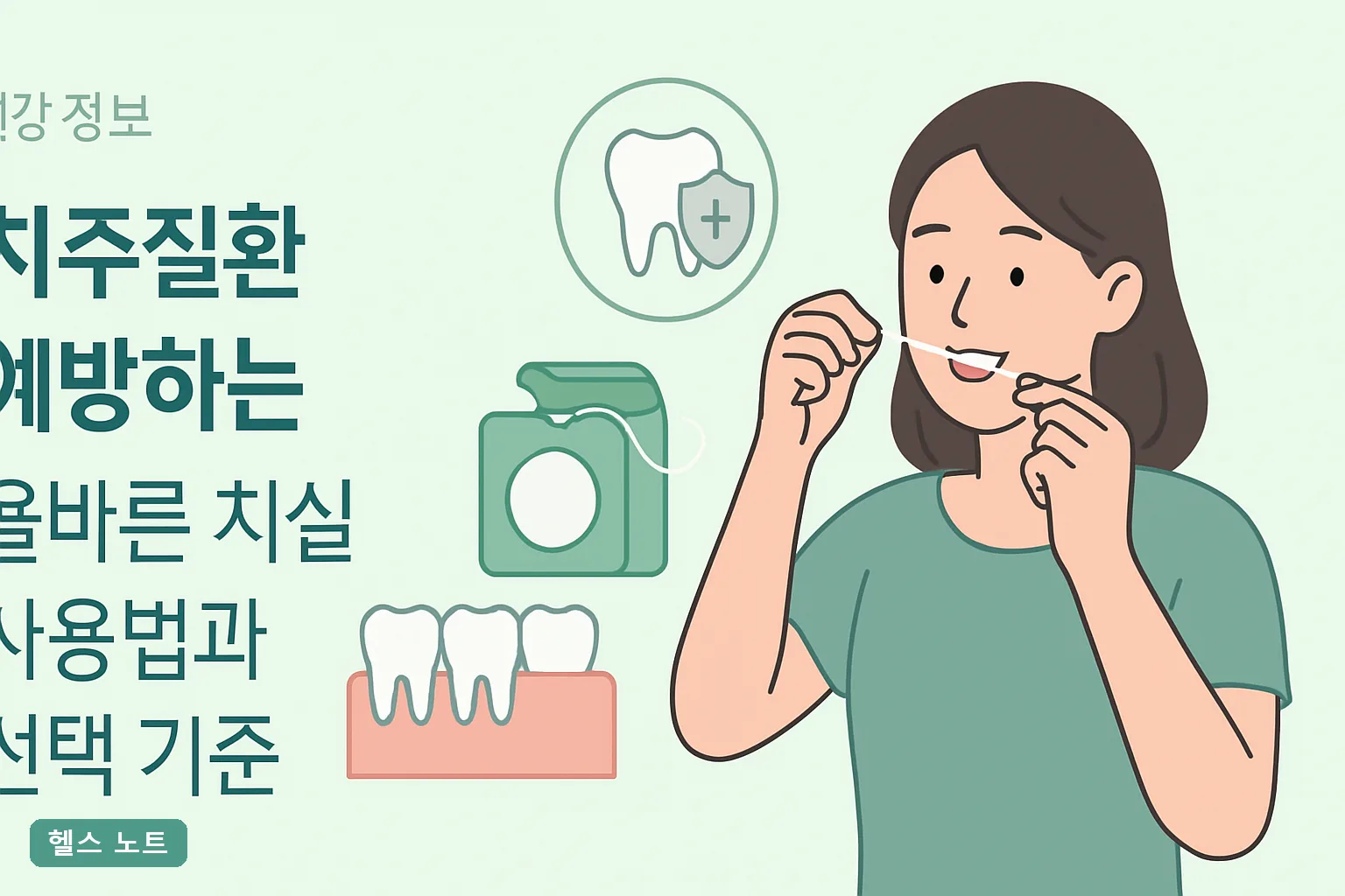 치주질환 예방하는 올바른 치실 사용법과 선택 기준 7가지, 2026년 잇몸 출혈 2주 실천 가이드