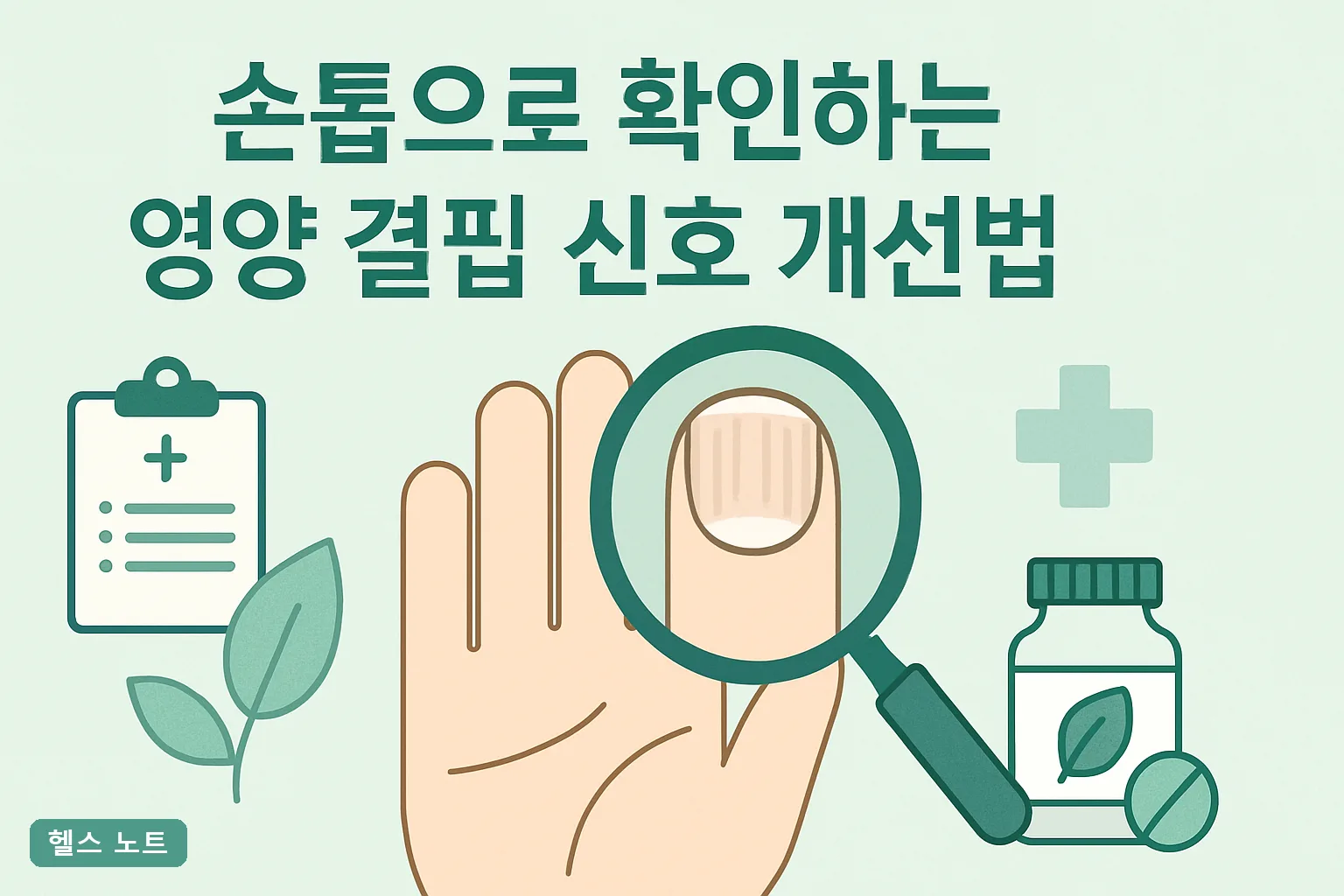 손톱으로 확인하는 영양 결핍 신호 개선법 7가지, 2026년 철분·아연 자가진단표와 12주 실천 가이드