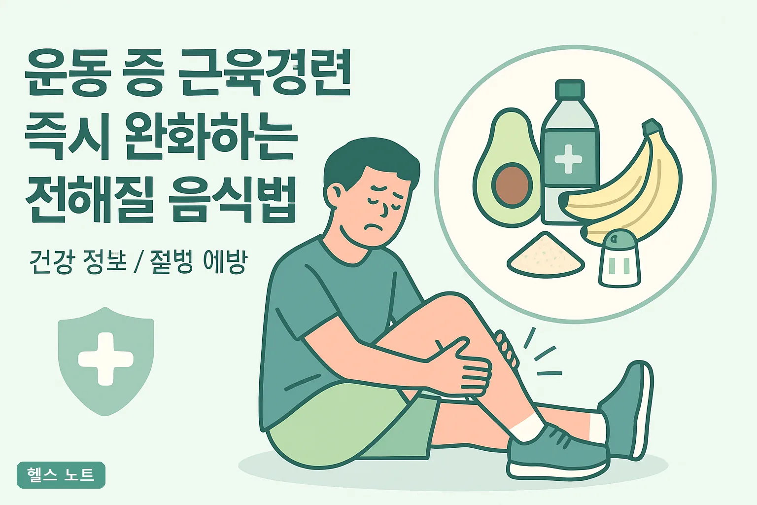 운동 중 근육경련 즉시 완화하는 전해질 음식법 7가지, 2026년 기준 3분 내 푸는 순서와 함량표