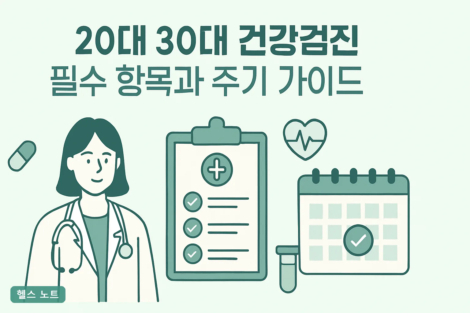 20대 30대 건강검진 필수 항목과 주기 가이드 2026년 국가검진 대상자 기준표와 8가지 검사 총정리