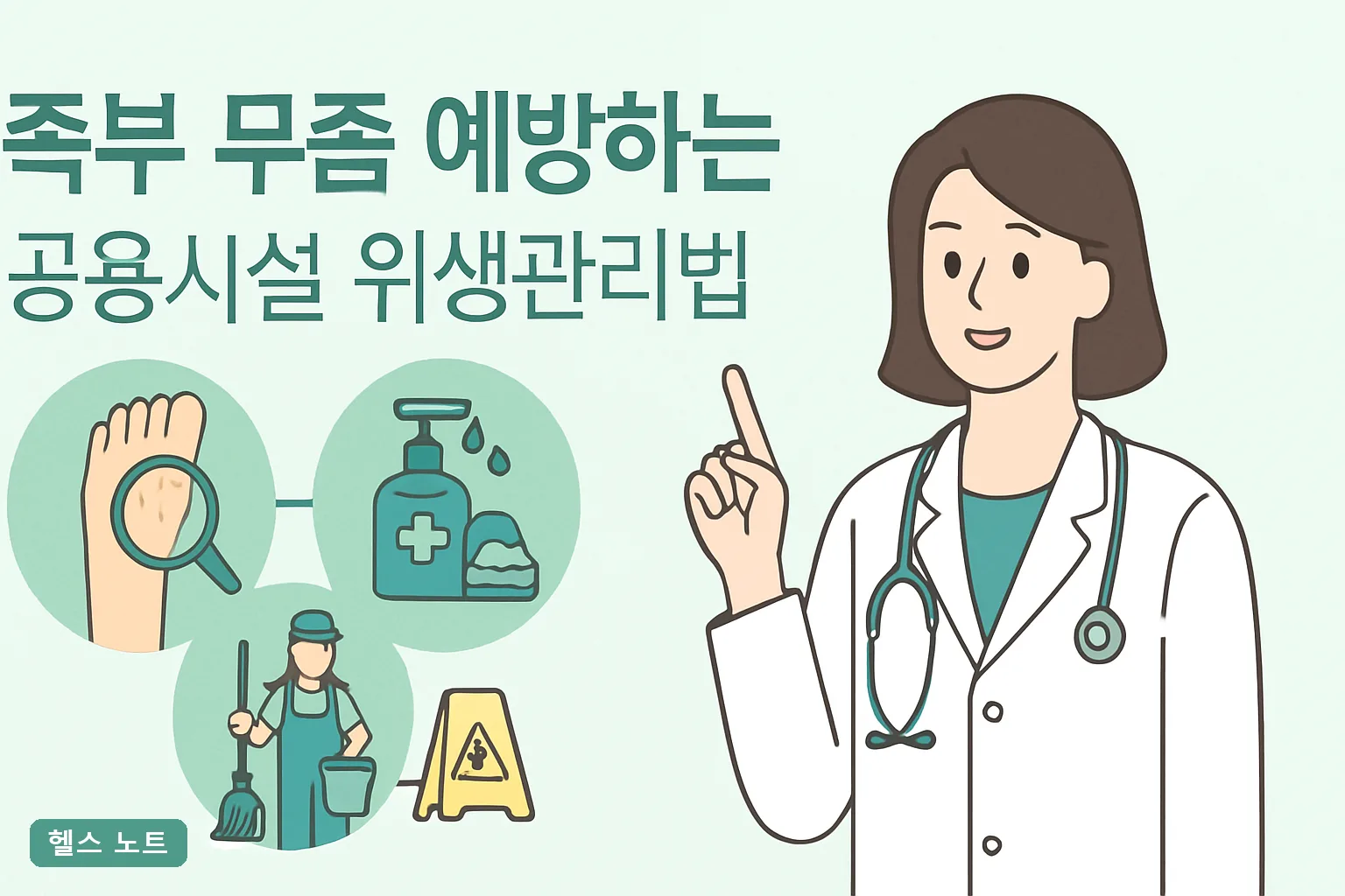 족부 무좀 예방하는 공용시설 위생관리법 7가지, 2026년 헬스장·수영장 감염 차단 체크리스트