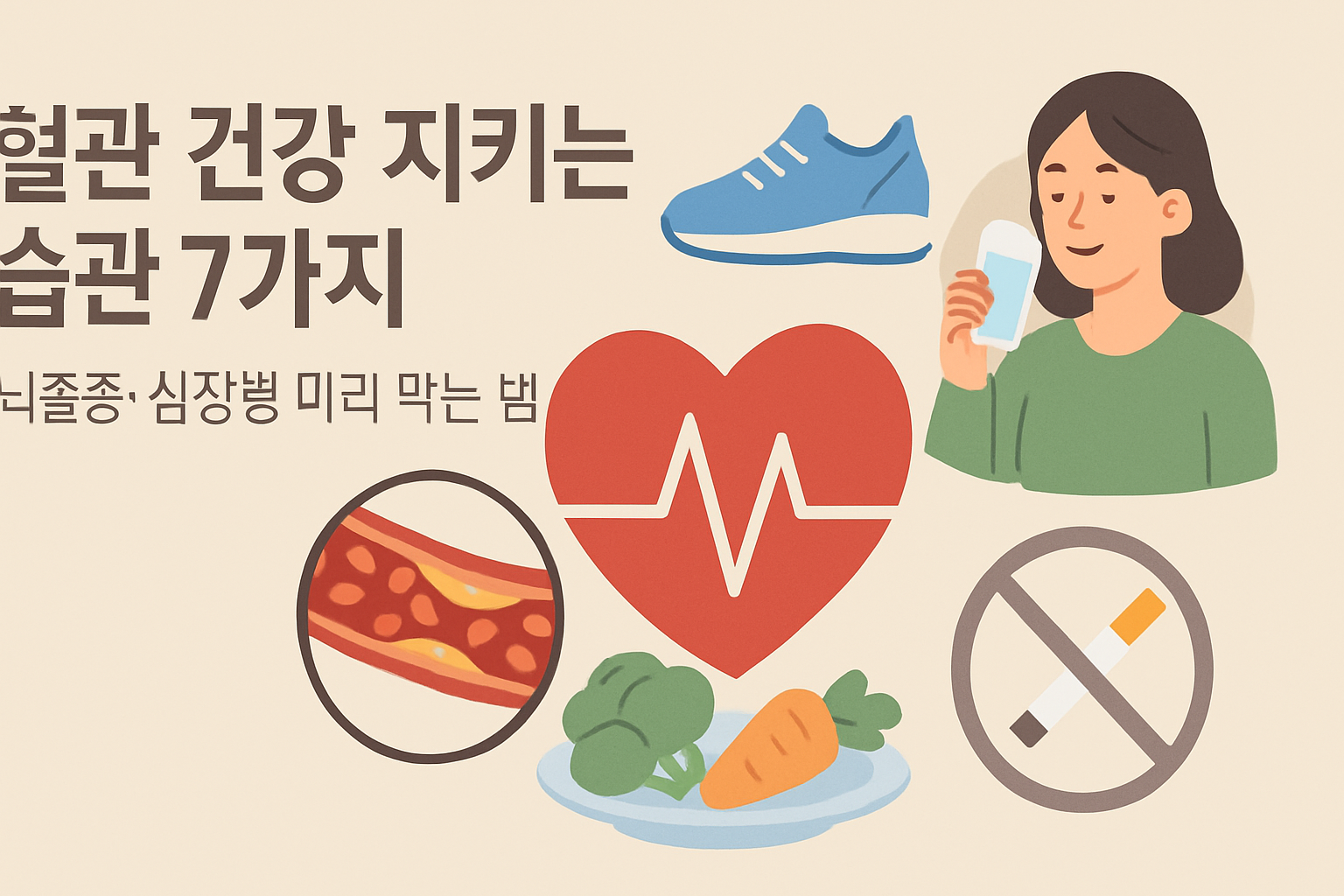 혈관 건강 지키는 습관 7가지, 뇌졸중·심장병 미리 막는 법