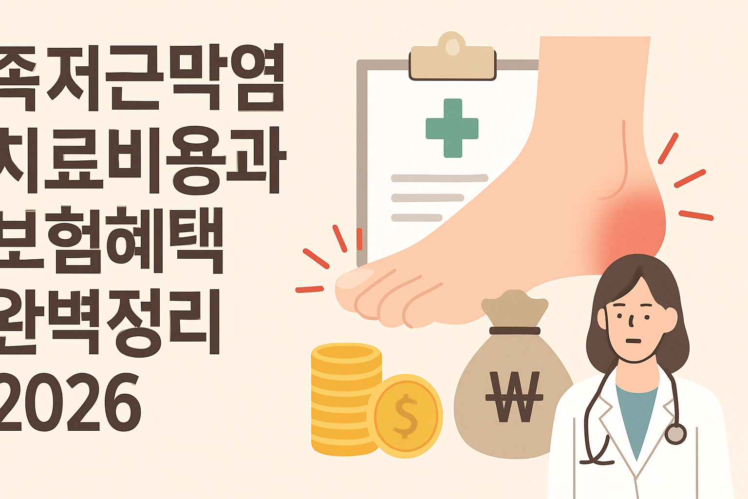 족저근막염 치료비용과 보험혜택 완벽정리 2026