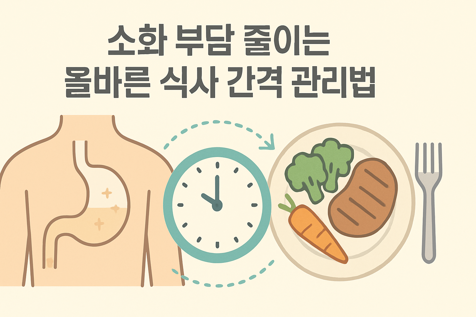 소화 부담 줄이는 올바른 식사 간격 관리법