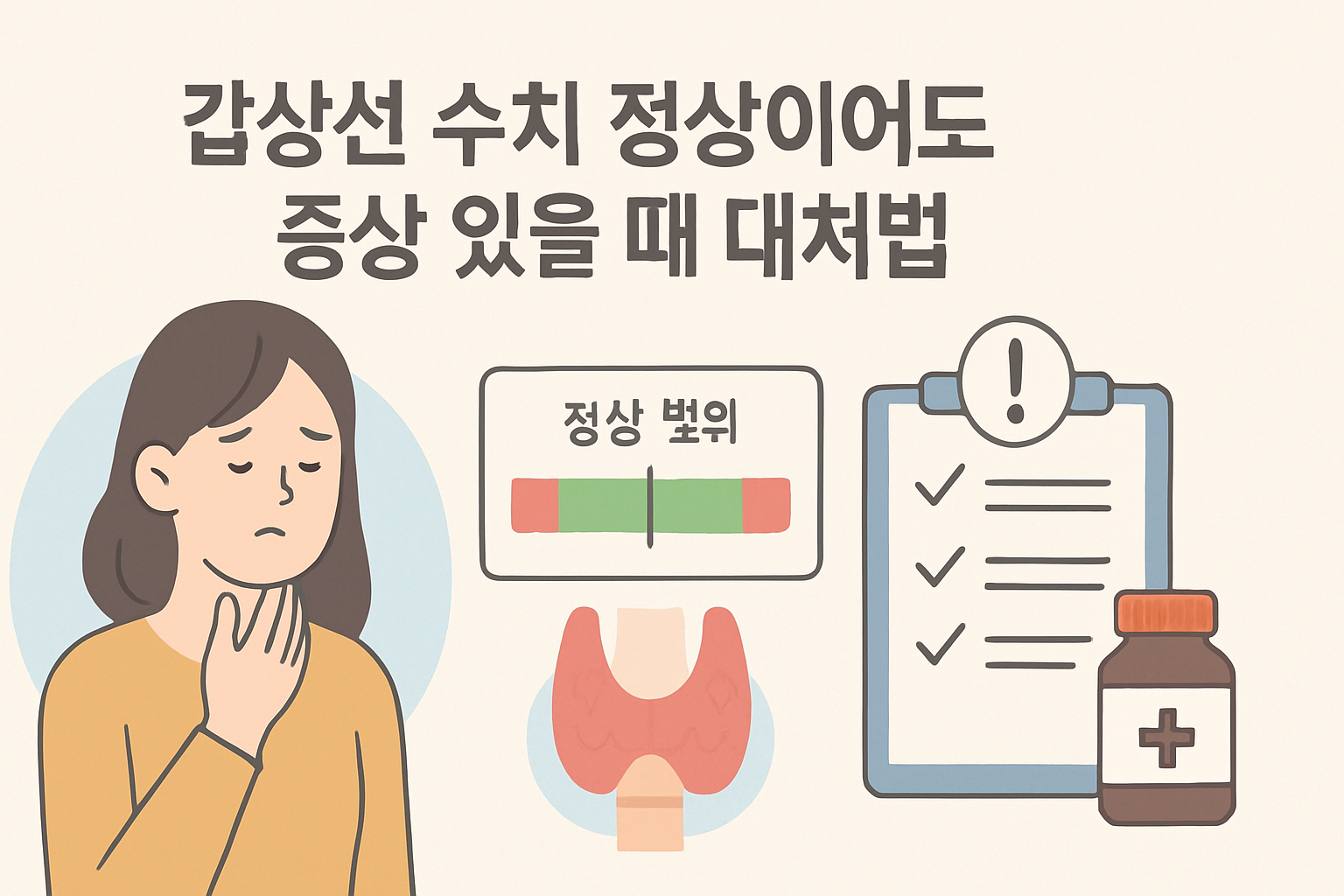 갑상선 수치 정상이어도 증상 있을 때 대처법
