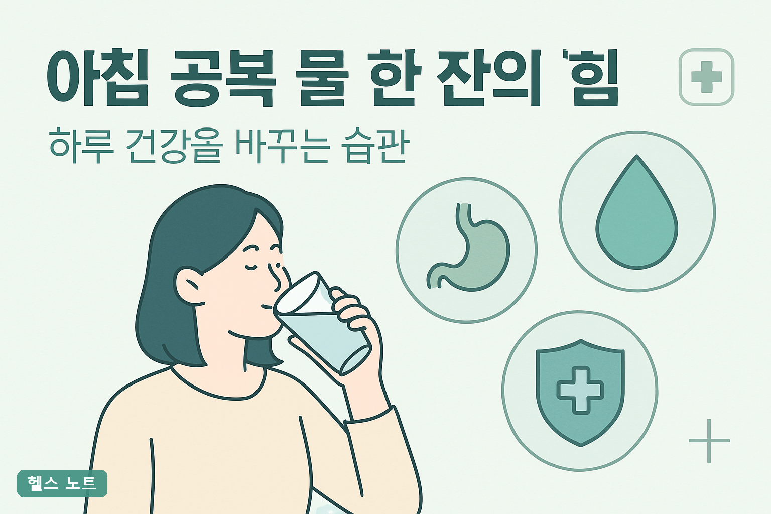 아침 공복 물 한 잔의 힘, 하루 건강을 바꾸는 습관