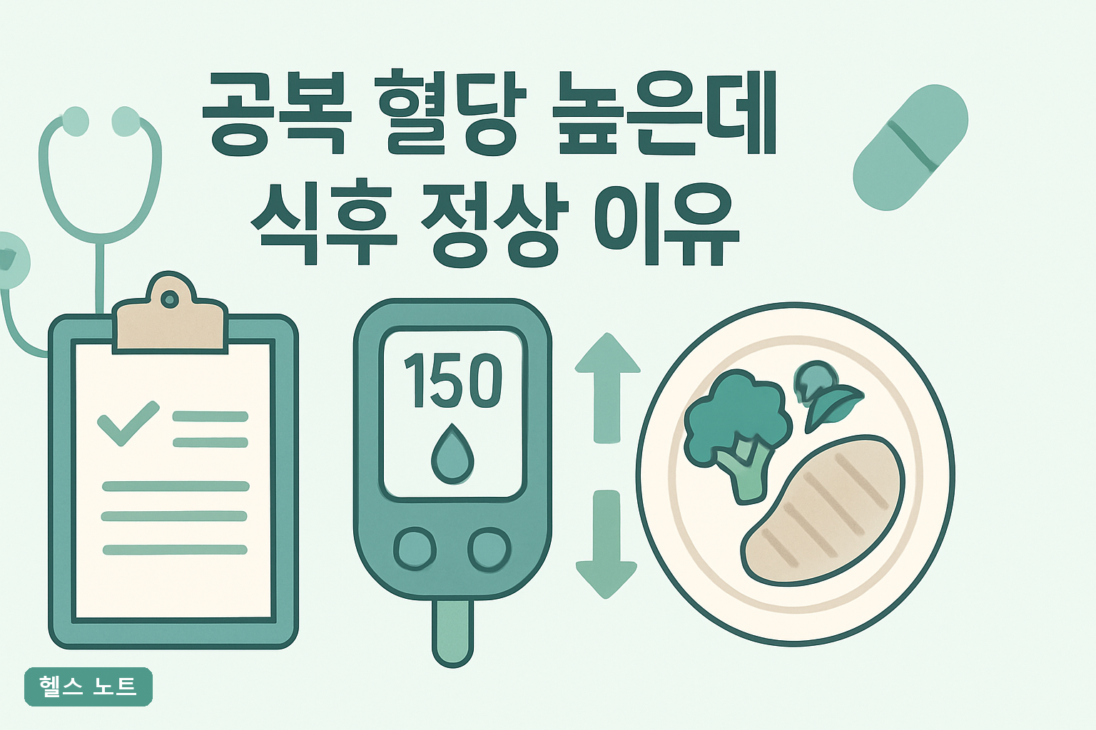 공복 혈당 높은데 식후 정상인 이유 — 새벽에 몸에서 벌어지는 일 때문입니다**