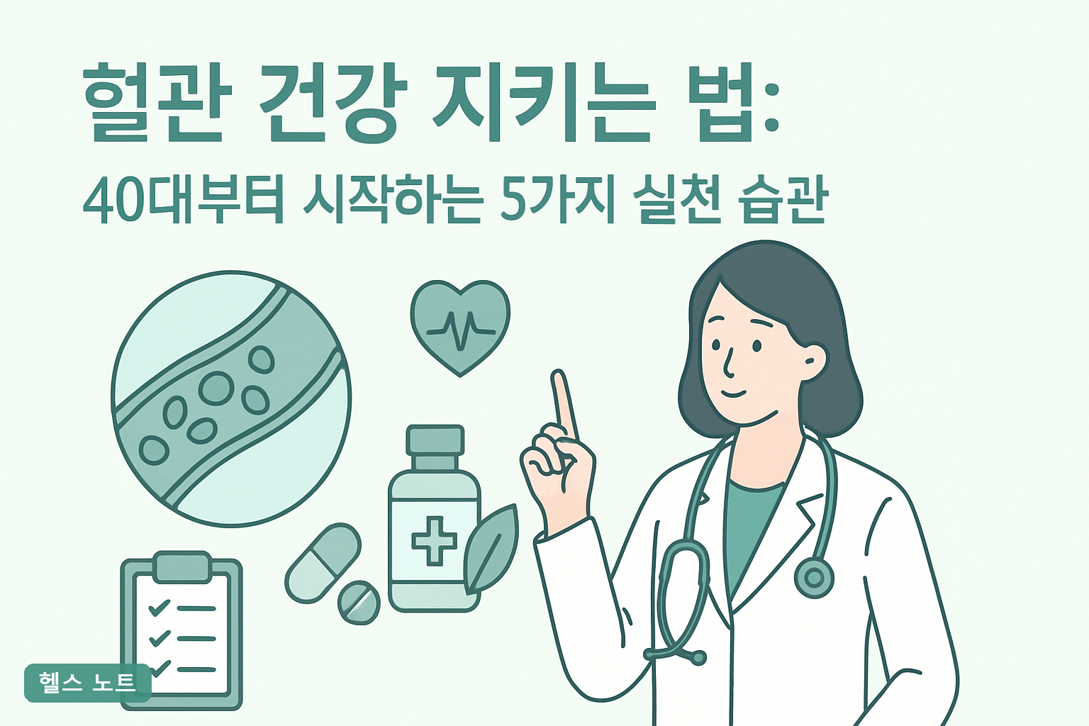 혈관 건강 지키는 법: 40대부터 시작하는 5가지 실천 습관