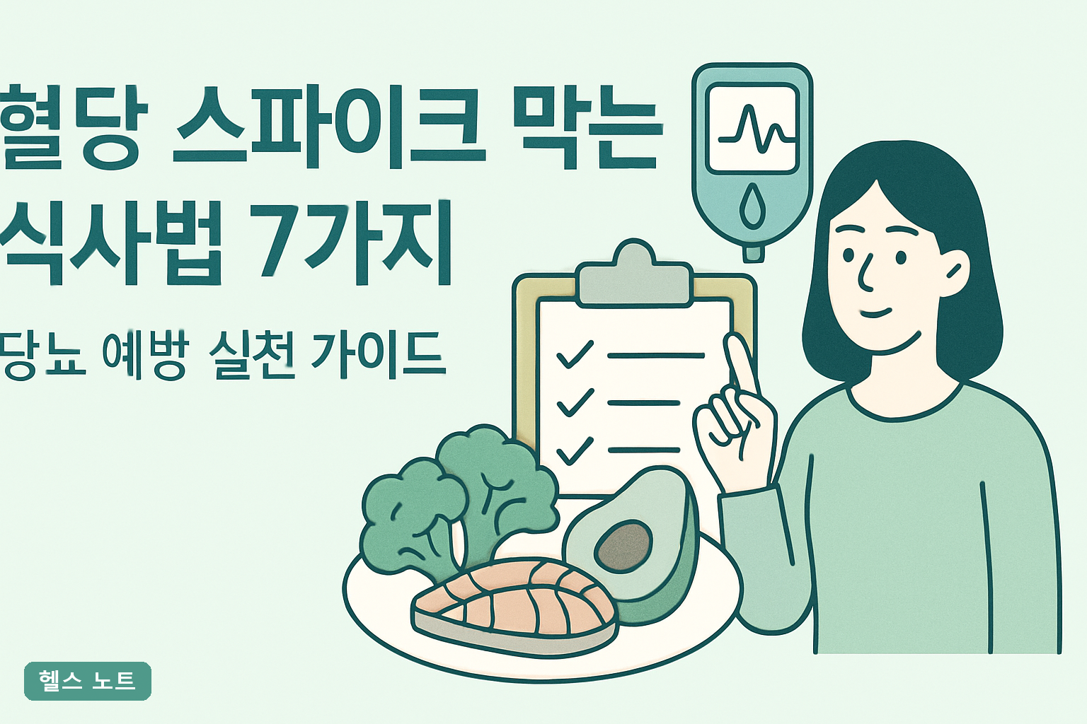 혈당 스파이크 막는 식사법 7가지 | 당뇨 예방 실천 가이드