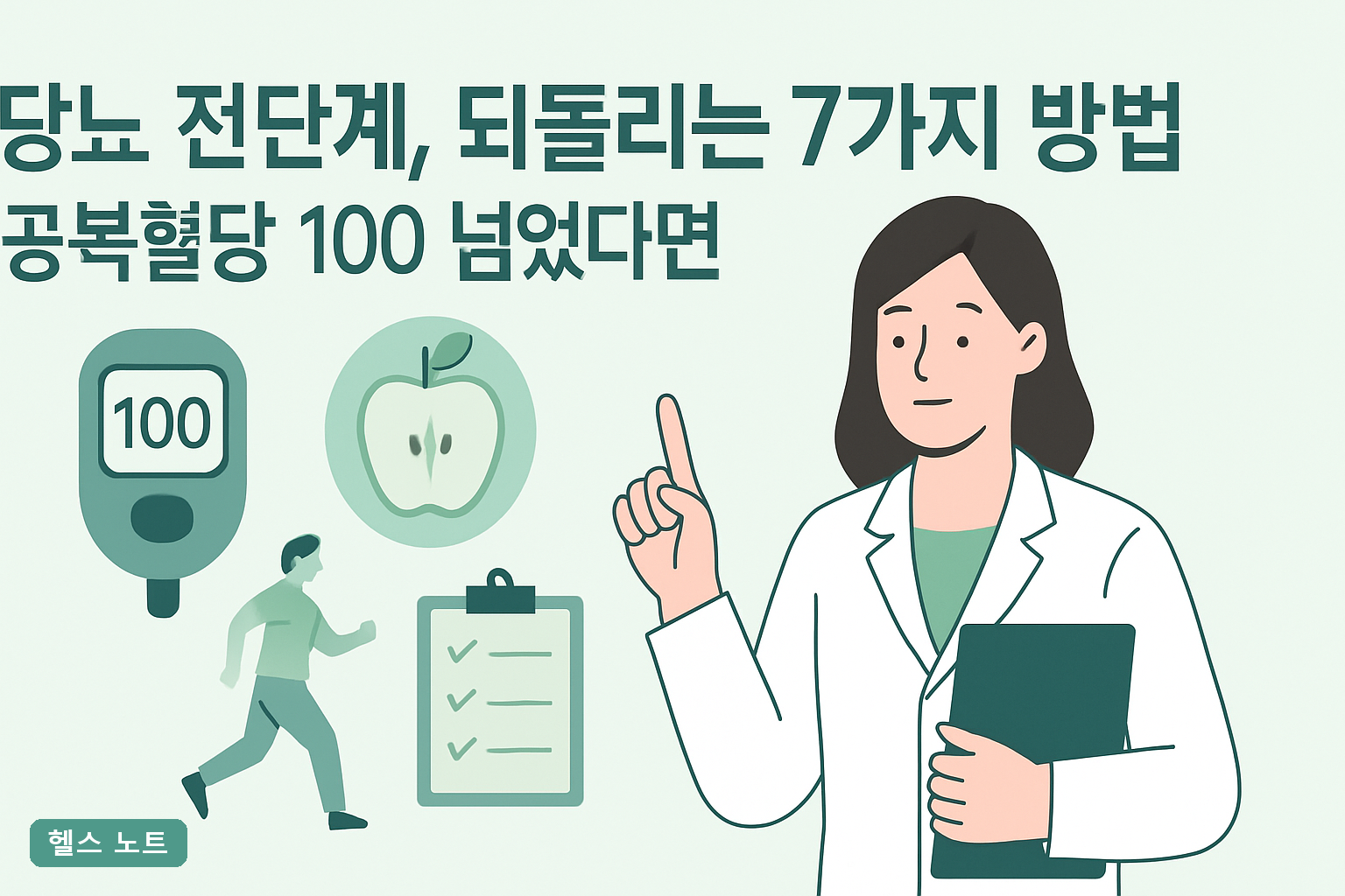 당뇨 전단계, 되돌리는 7가지 방법 | 공복혈당 100 넘었다면