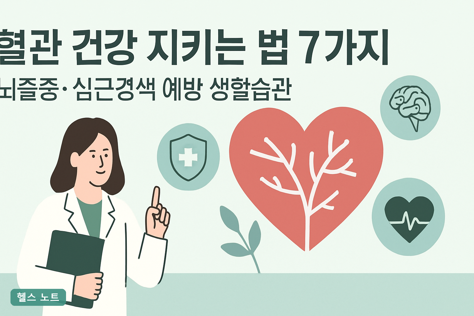 혈관 건강 지키는 법 7가지 | 뇌졸중·심근경색 예방 생활습관