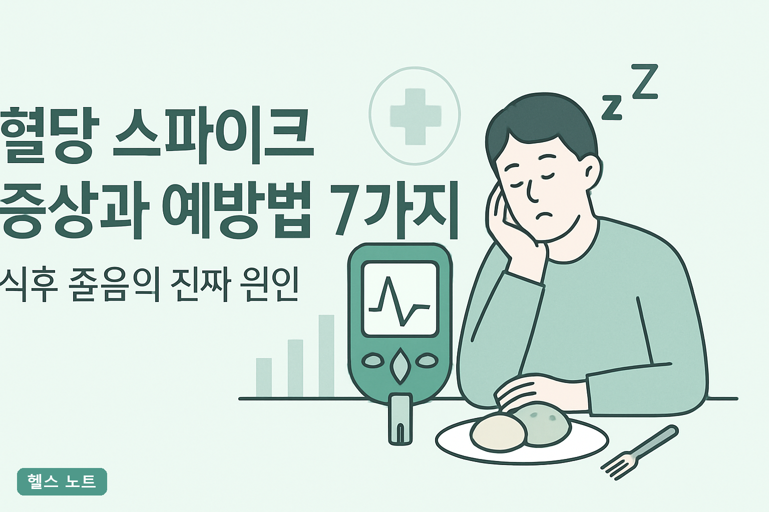 혈당 스파이크 증상과 예방법 7가지｜식후 졸음의 진짜 원인