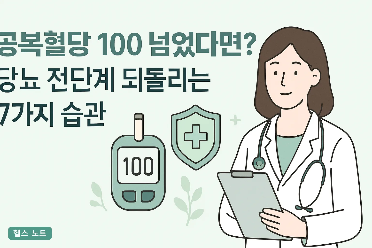 공복혈당 100 넘었다면? 당뇨 전단계 되돌리는 7가지 습관과 2026 최신 진단 기준