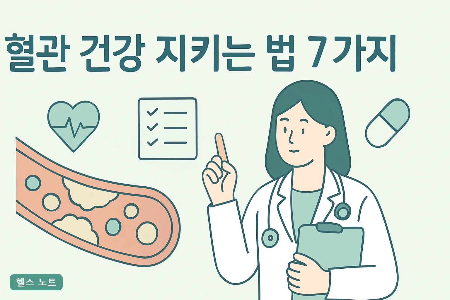 혈관 건강 지키는 법 7가지 | 2026년 최신 기준 동맥경화·뇌졸중 막는 실천 가이드