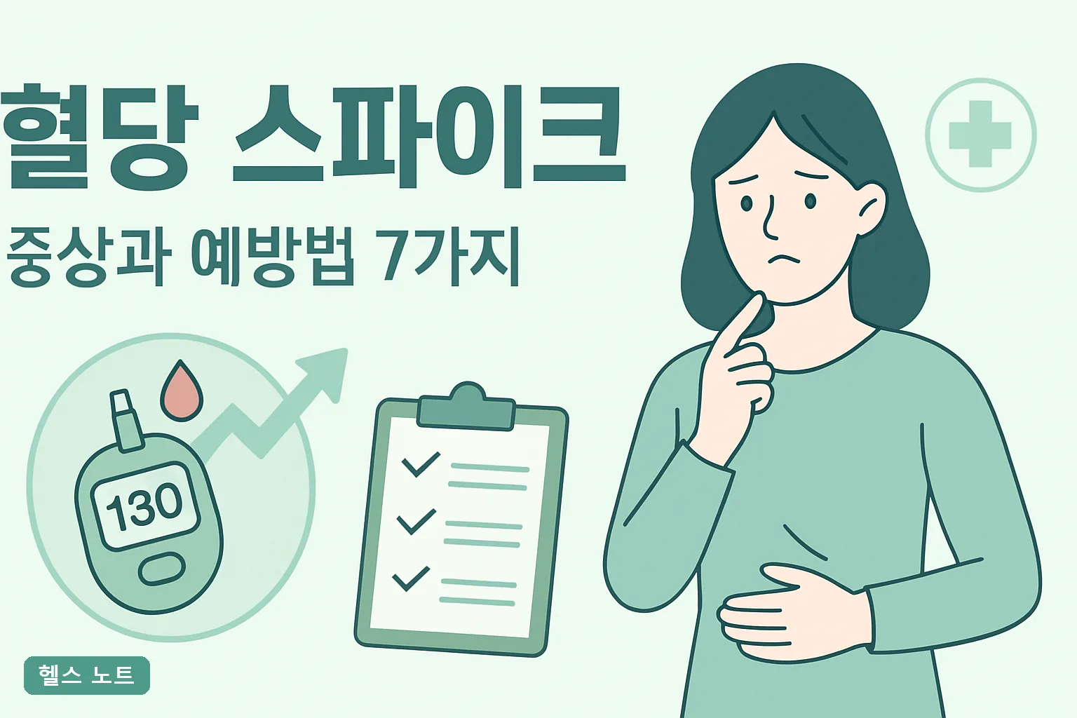 혈당 스파이크 증상과 예방법 7가지, 2026년 기준 식후 2시간 혈당 140 넘는 사람 체크리스트