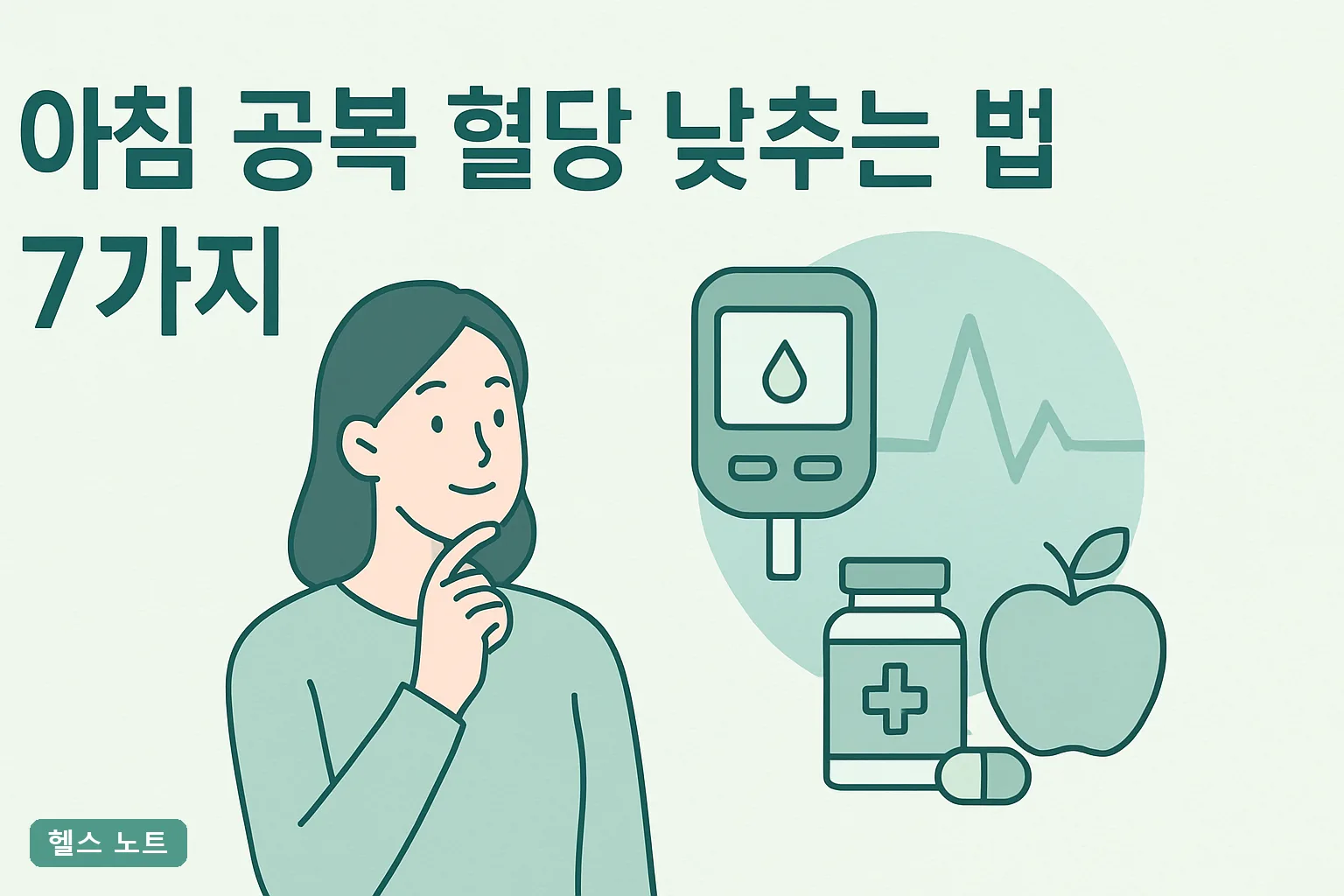 아침 공복 혈당 낮추는 법 7가지, 2026년 새벽현상 잡고 2주 만에 10mg/dL 낮추는 실천표
