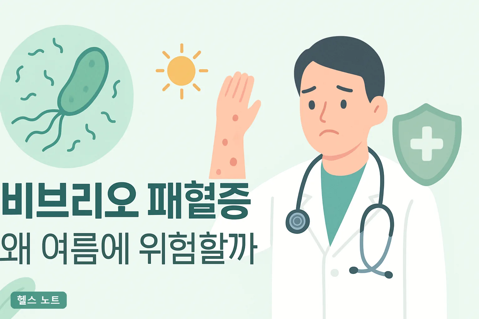 비브리오 패혈증 왜 여름에 위험할까, 2026년 수온 18도 기준 고위험군 증상과 골든타임 예방법 7가지