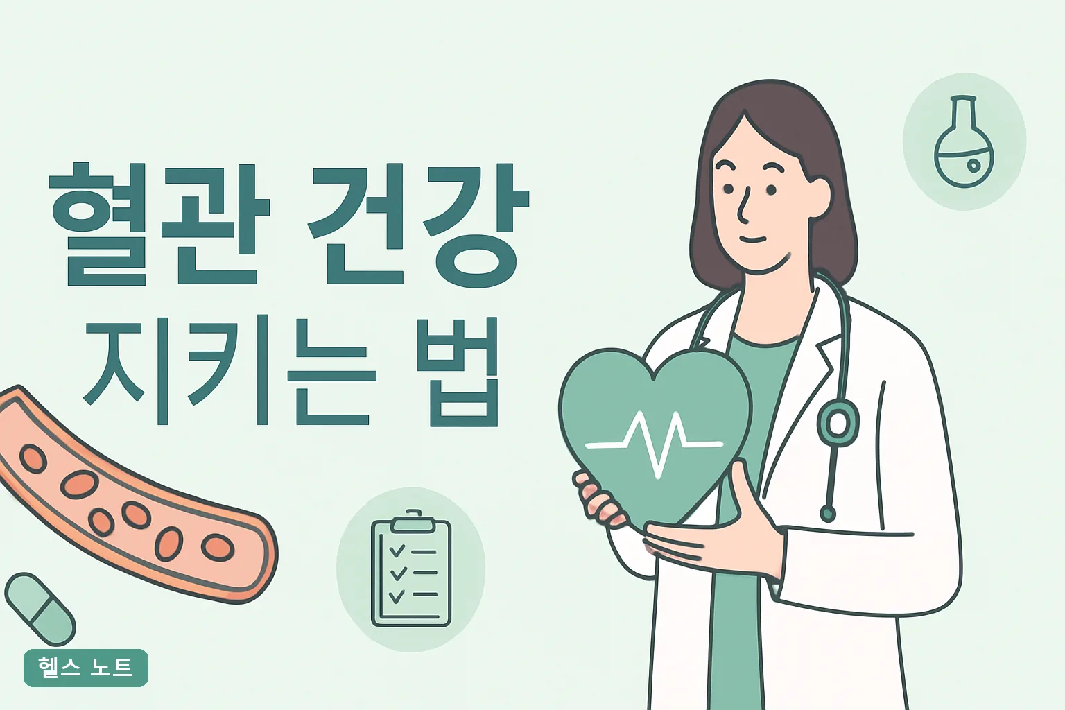 혈관 건강 지키는 법 7가지, 2026년 기준 40대 동맥경화 막는 수치표와 12주 실천 가이드