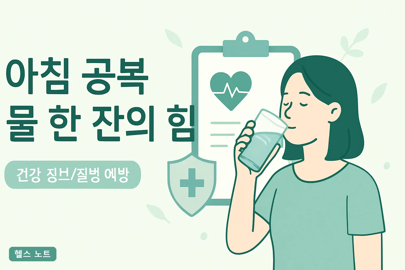 아침 공복 물 한 잔의 힘, 2026년 기준 물 마시는 법 7가지와 300ml 온도·속도 실천표