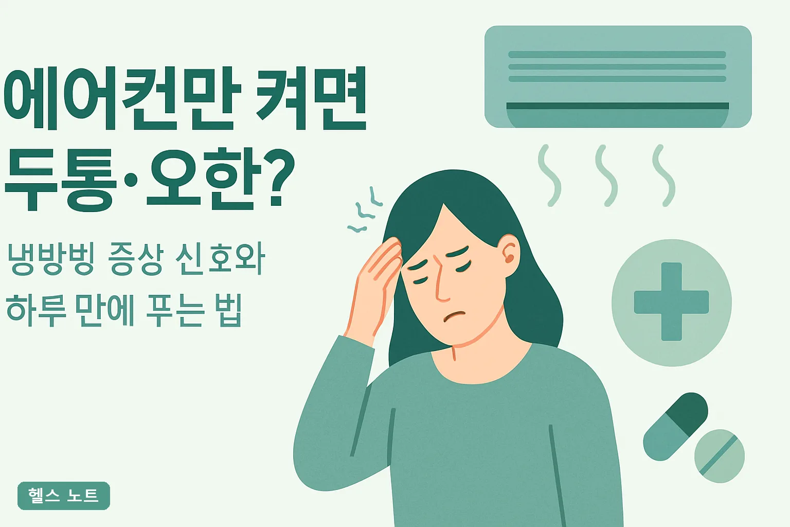 에어컨만 켜면 두통·오한? 냉방병 증상 신호 9가지와 2026년 하루 만에 푸는 법 총정리