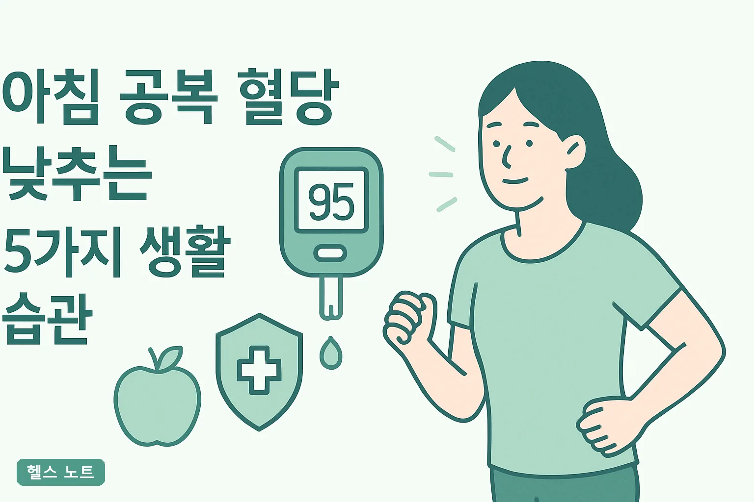 아침 공복 혈당 낮추는 5가지 생활 습관, 2026년 기준 4주 만에 100 아래로 내리는 실천표