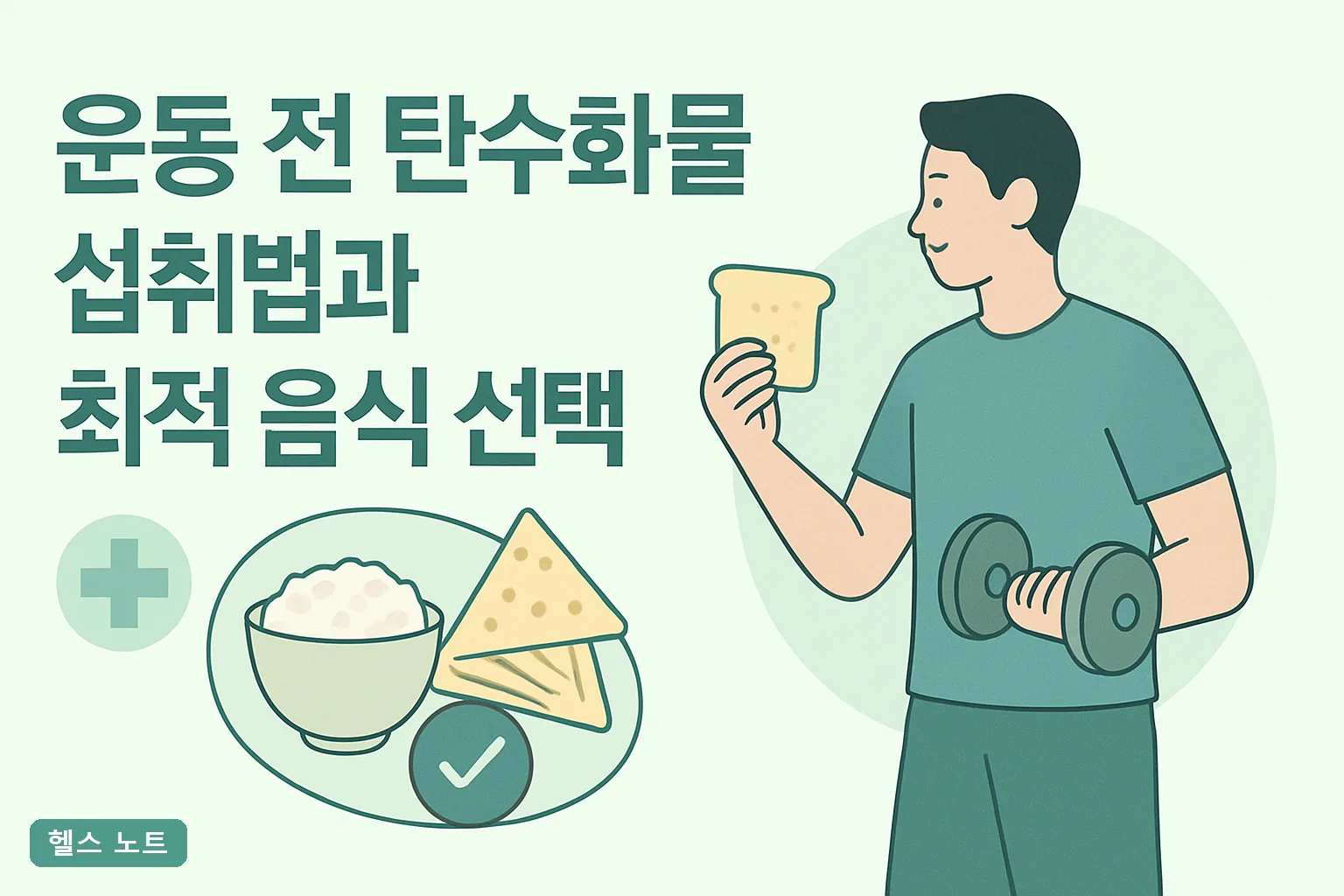 운동 전 탄수화물 섭취법과 최적 음식 선택 7가지, 2026년 기준 체중별 섭취량 계산표와 타이밍 가이드
