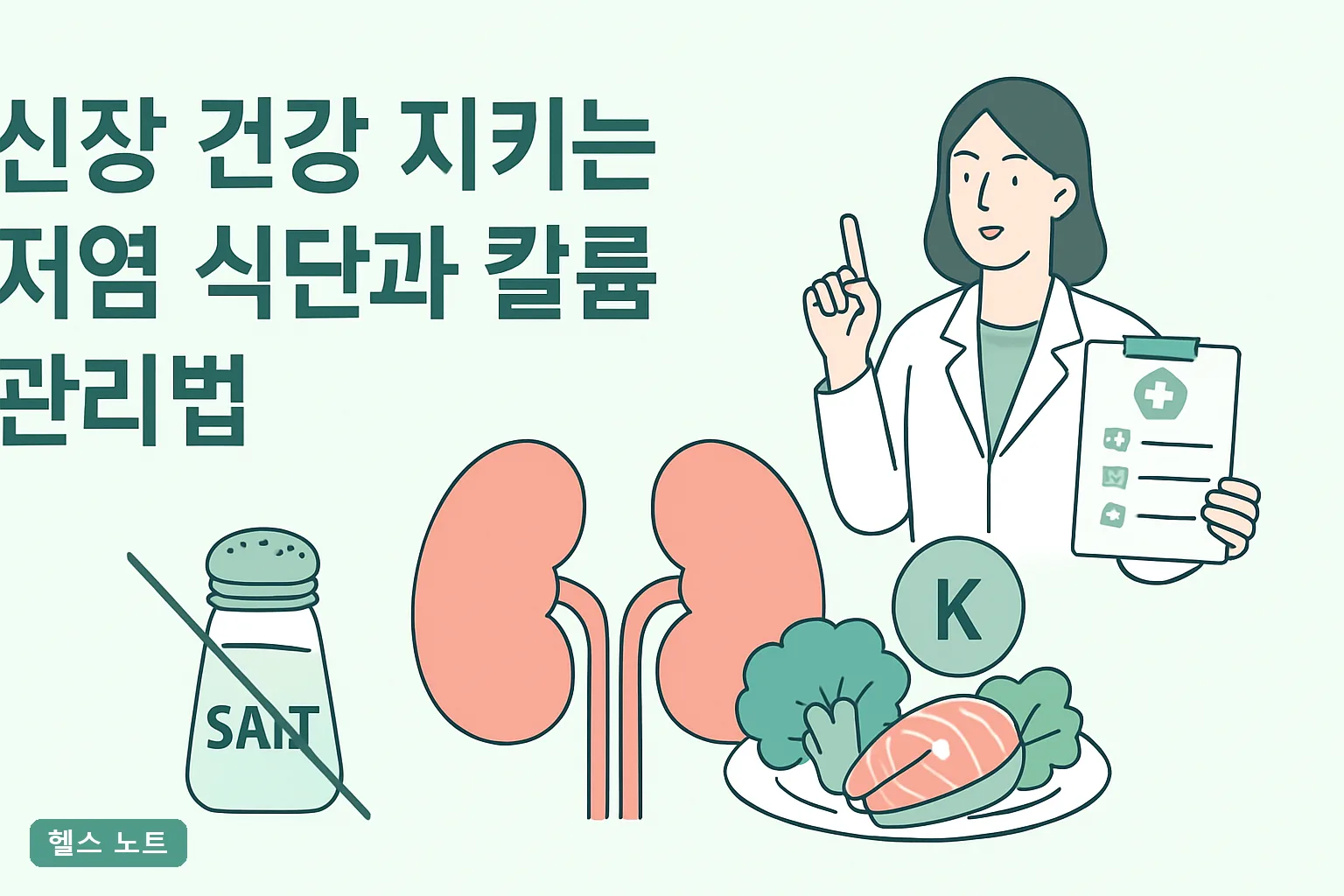 신장 건강 지키는 저염 식단과 칼륨 관리법 7단계, 2026년 기준 나트륨·칼륨 하루 목표량 실천표