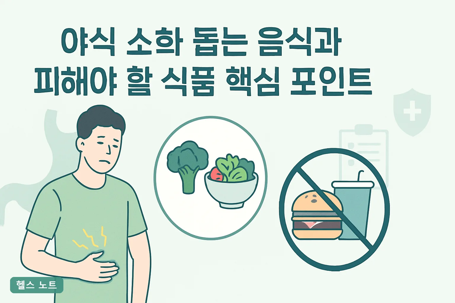 야식 소화 돕는 음식과 피해야 할 식품 핵심 포인트 2026년 소화시간표와 취침 3시간 전 실천 가이드