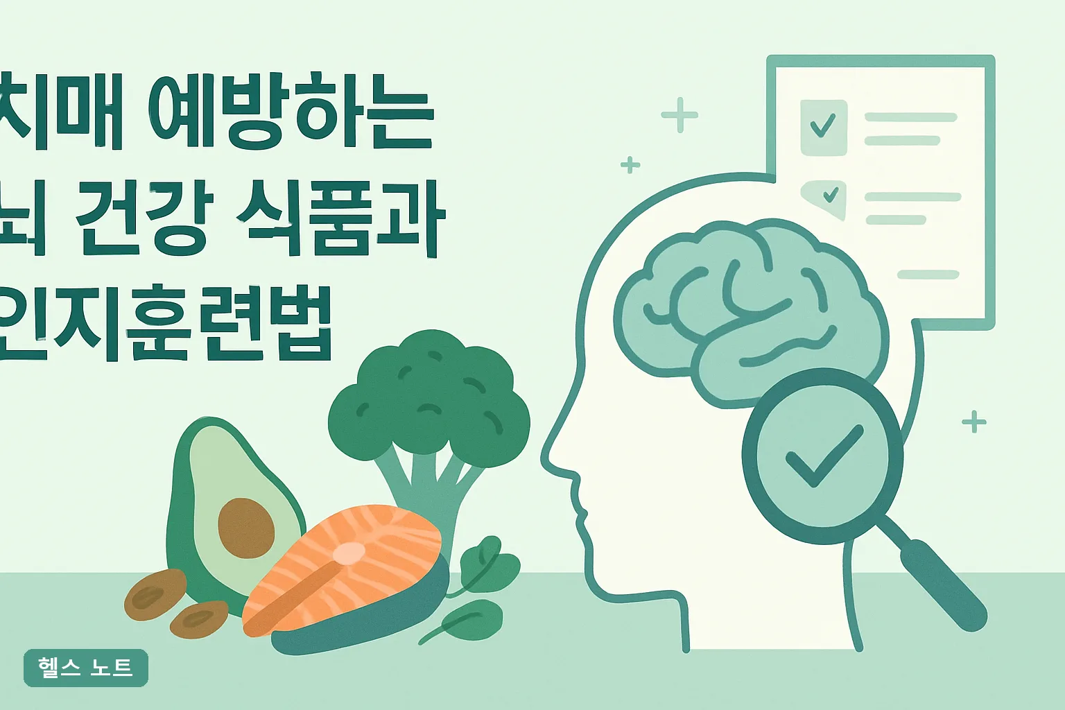 치매 예방하는 뇌 건강 식품과 인지훈련법 12가지, 2026년 MIND 식단 점수표와 12주 실천법