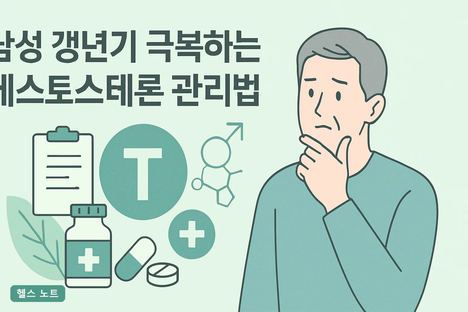 남성 갱년기 극복하는 테스토스테론 관리법 7가지, 2026년 기준 수치표와 12주 실천 가이드
