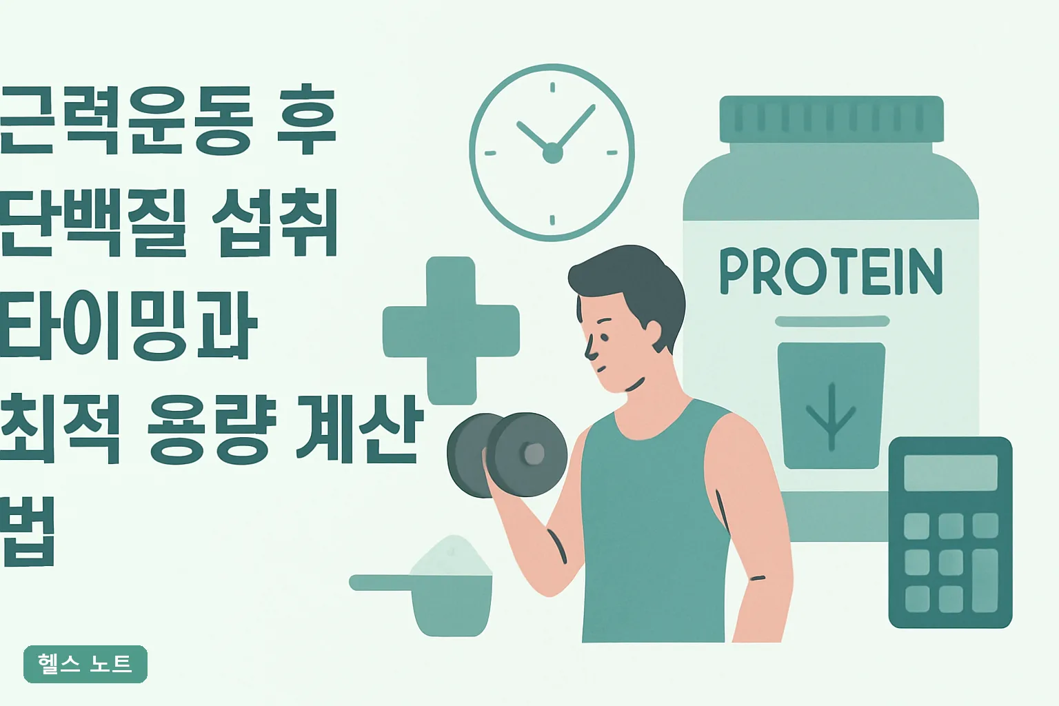 근력운동 후 단백질 섭취 타이밍과 최적 용량 계산법, 2026년 기준 체중별 g 계산표와 4주 실천 가이드