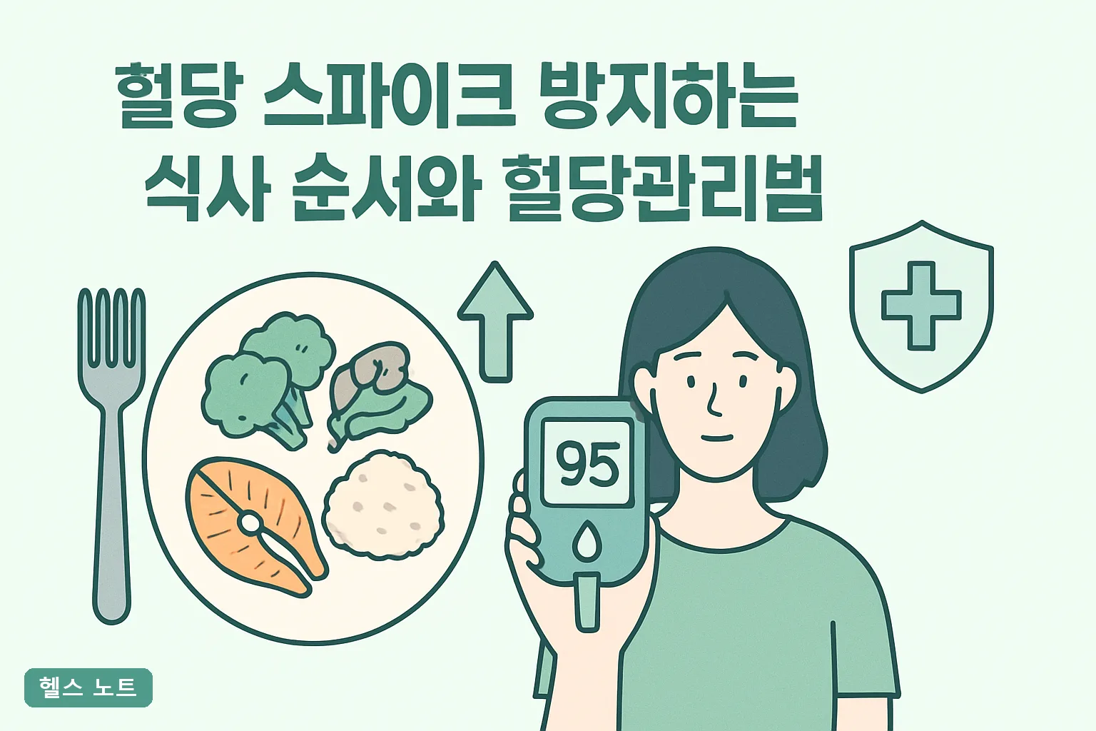 혈당 스파이크 방지하는 식사 순서와 혈당관리법 2026년 기준 식후 2시간 140 낮추는 4주 실천표