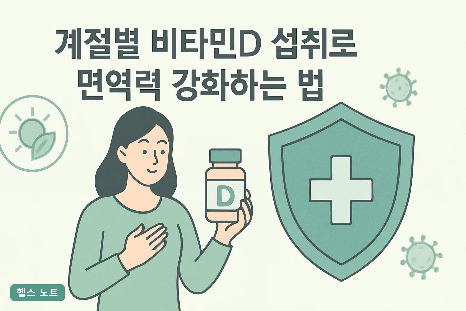 계절별 비타민D 섭취로 면역력 강화하는 법 7단계, 2026년 혈중농도 30ng/mL 유지 실천표