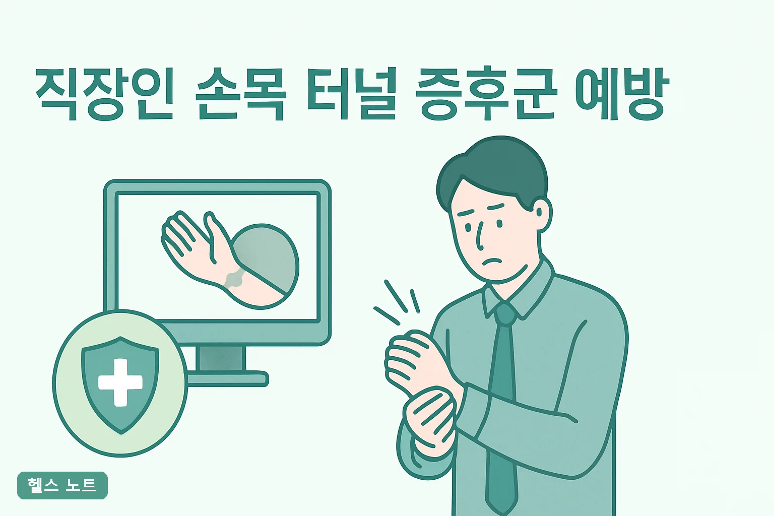 직장인 손목 터널 증후군 예방 7가지, 2026년 기준 자가진단 팔렌 테스트와 4주 실천표