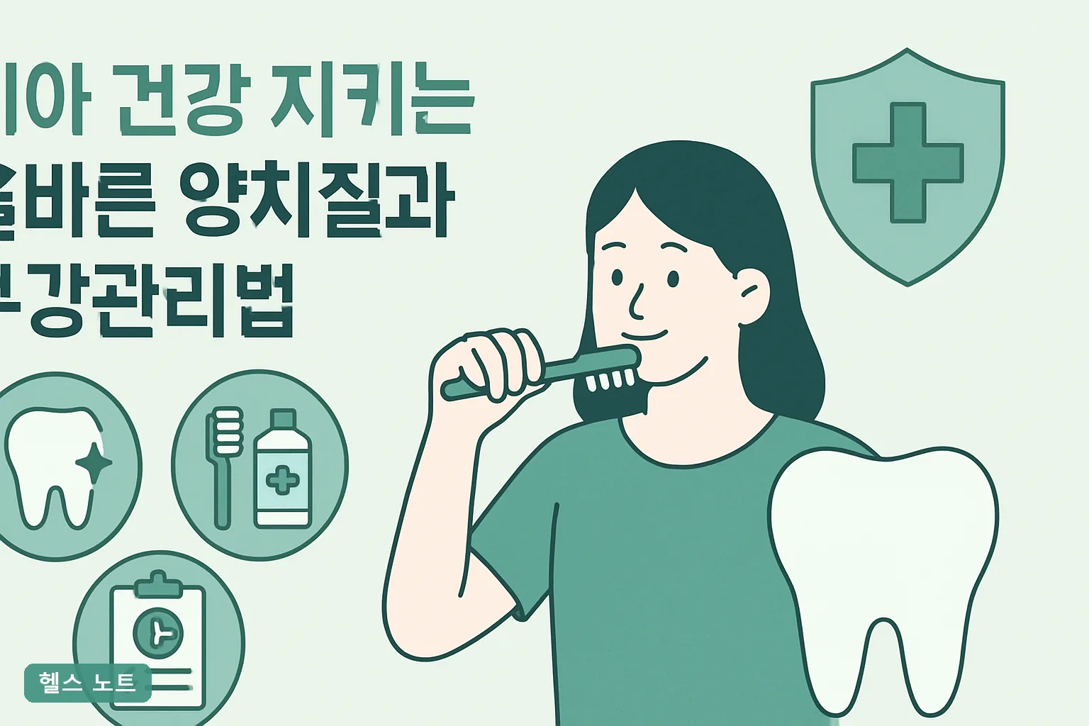 치아 건강 지키는 올바른 양치질과 구강관리법 7단계, 2026년 기준 잇몸 출혈 줄이는 4주 실천표