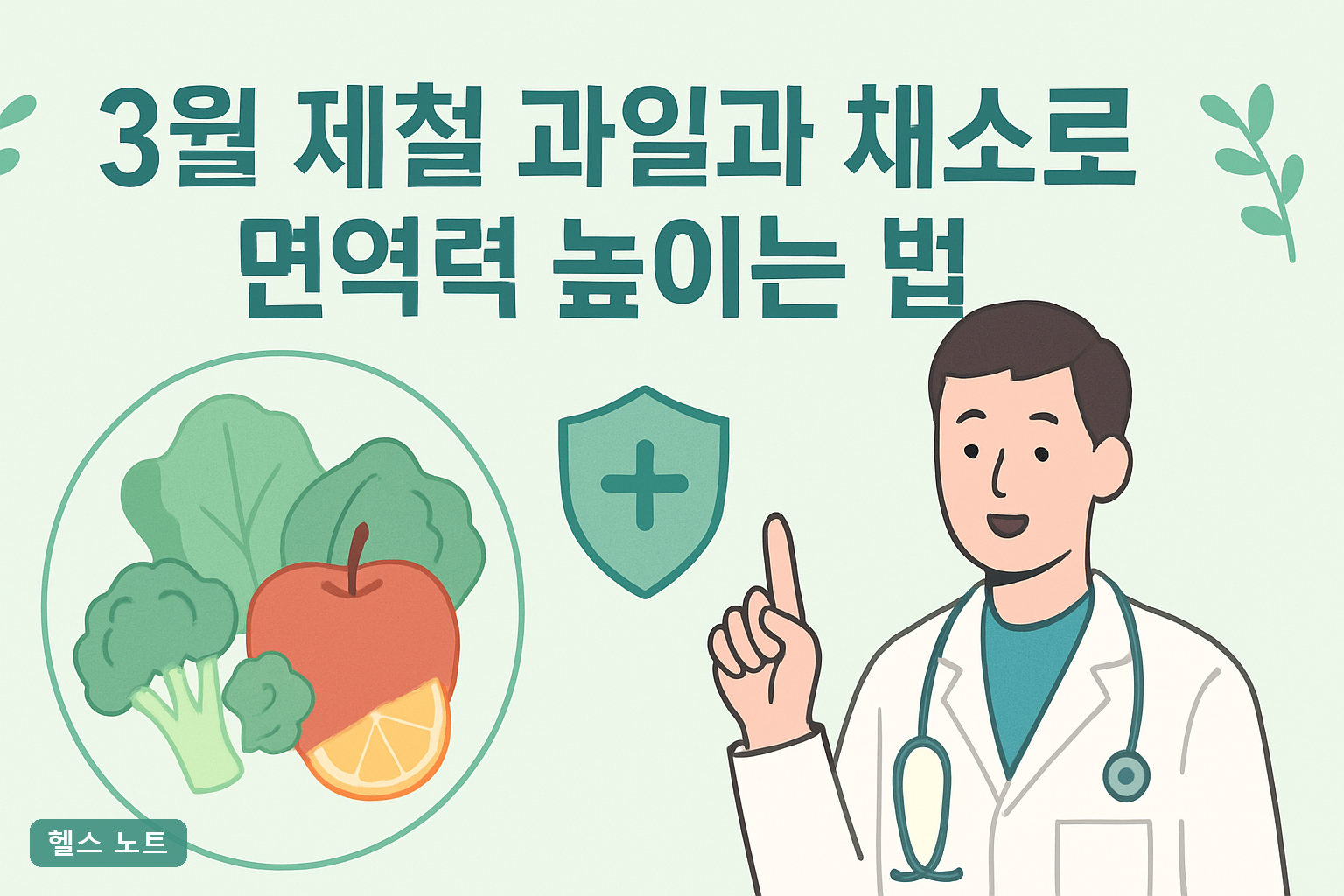 3월 제철 과일과 채소로 면역력 높이는 법 7가지, 2026년 환절기 4주 실천표와 섭취 순서 총정리