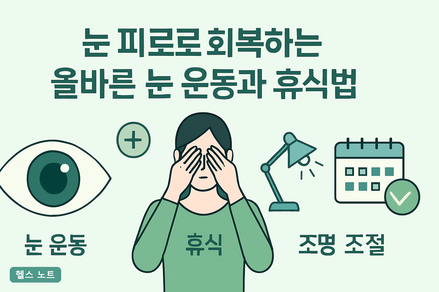 눈 피로 회복하는 올바른 눈 운동과 휴식법 7가지, 2026년 기준 20-20-20 실천표와 하루 5분 루틴