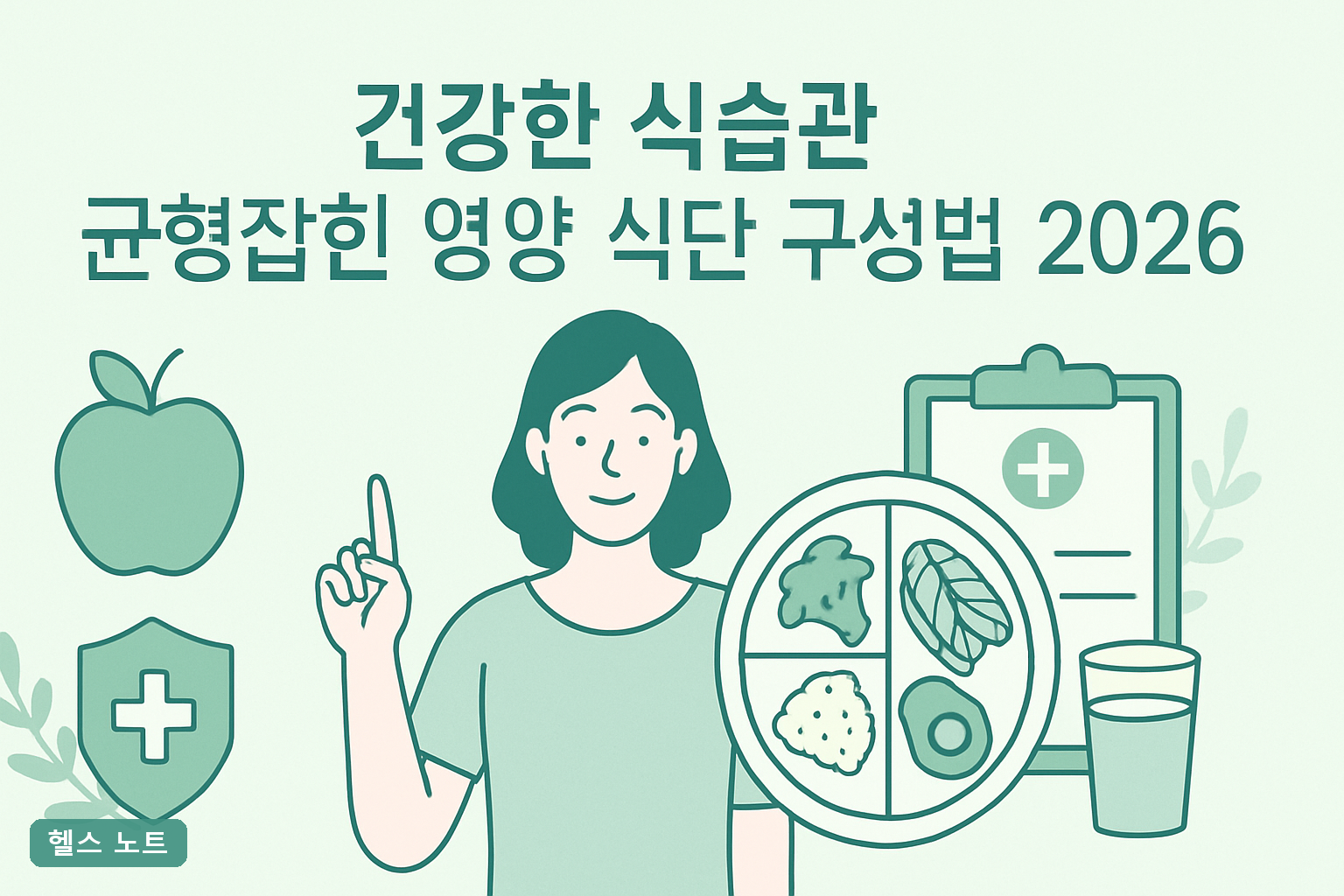 건강한 식습관 균형잡힌 영양 식단 구성법 2026년 최신 기준 1일 3끼 칼로리 배분표와 4주 실천 가이드