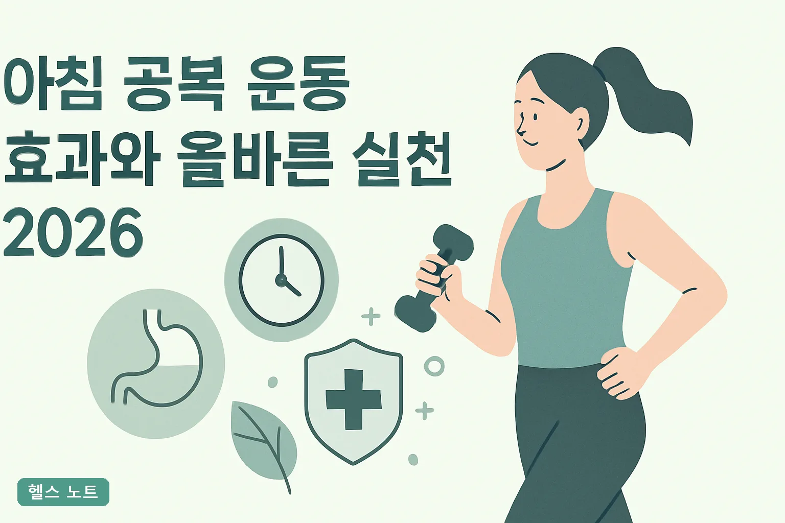 아침 공복 운동 효과와 올바른 실천법 2026, 지방연소 20% 높이는 40분 루틴과 근손실 막는 기준표