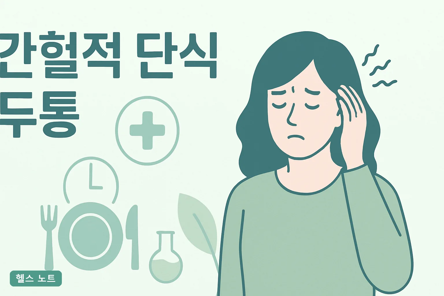 간헐적 단식 두통 원인 5가지와 2026년 기준 3일 만에 없애는 전해질 실천표, 병원 가야 할 신호까지
