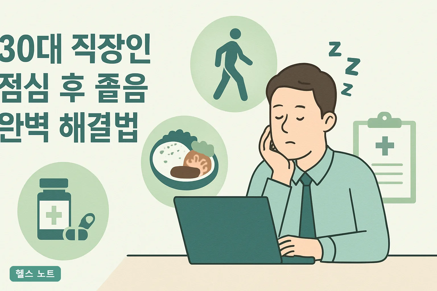 30대 직장인 점심 후 졸음 완벽 해결법 7가지, 2026년 기준 오후 2시 집중력 살리는 20분 루틴