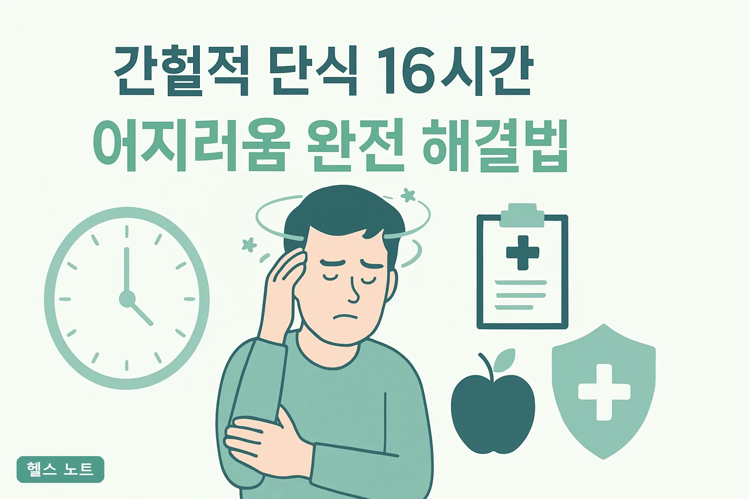 간헐적 단식 16시간 어지러움 완전 해결법 7가지, 2026년 기준 전해질 3단계 응급 대처표