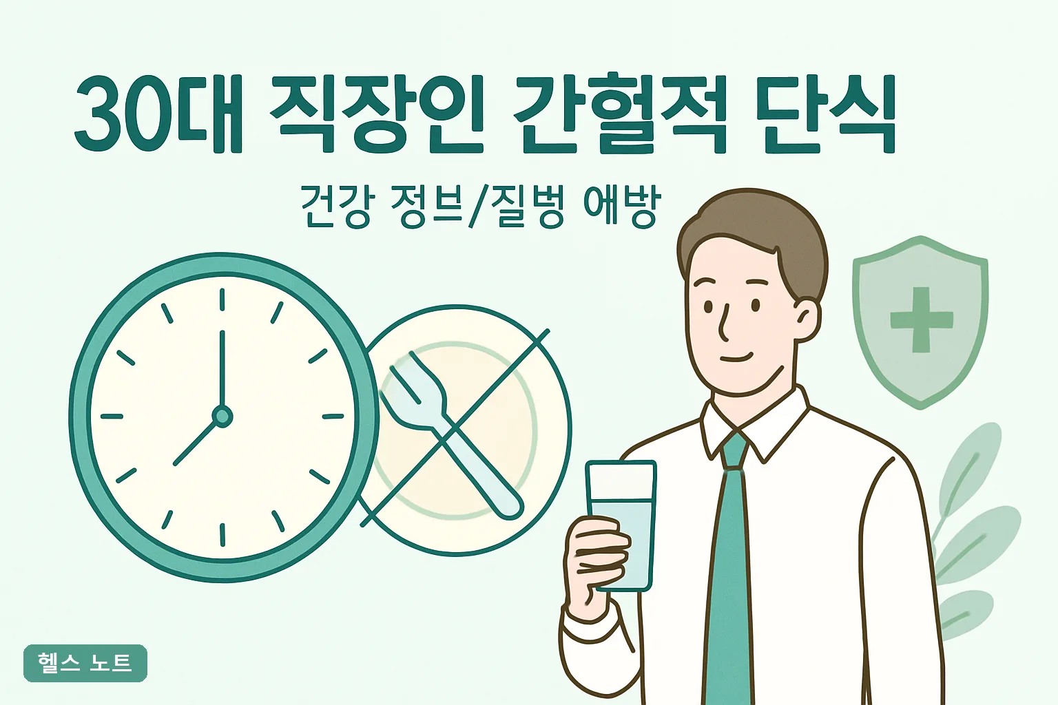 30대 직장인 간헐적 단식 14:10 방식 2026년 4주 실천표와 점심 거르기 부작용 7가지 기준