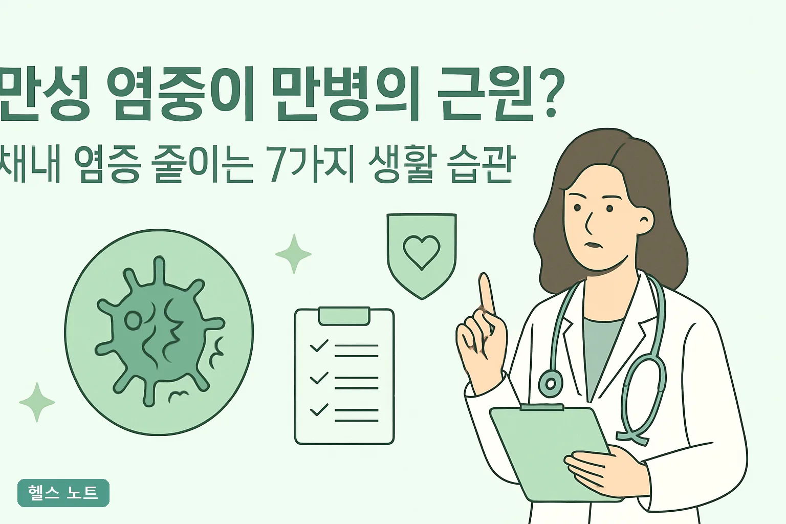 만성 염증이 만병의 근원? 체내 염증 줄이는 7가지 생활 습관, 2026년 최신 CRP 기준과 8주 실천표