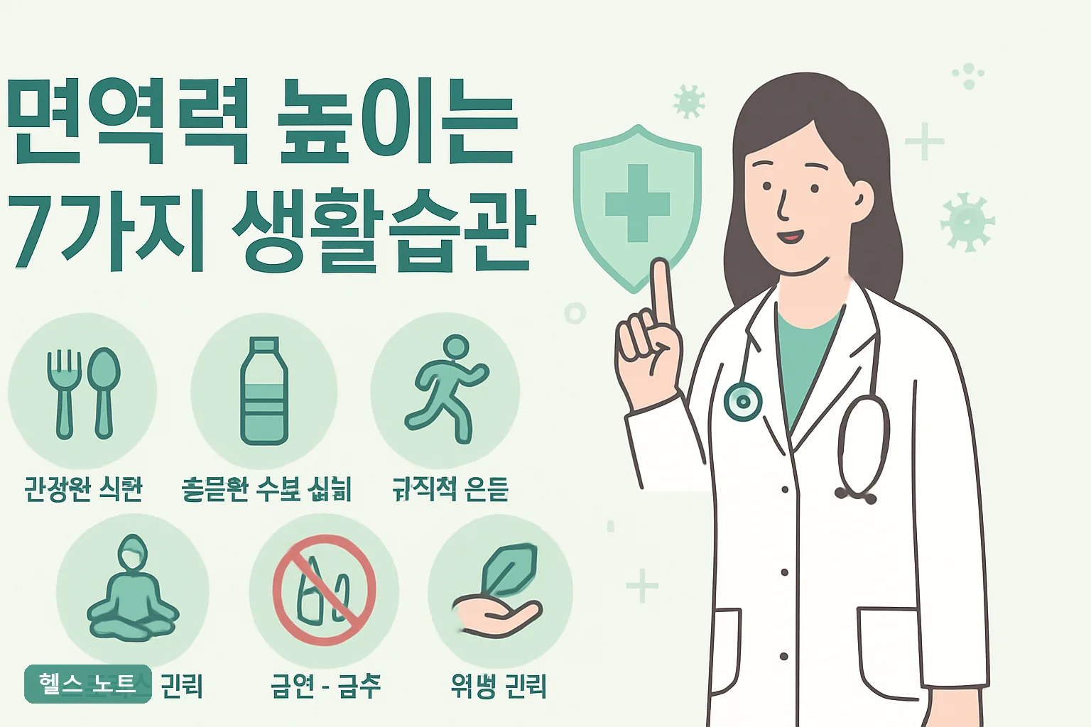 면역력 높이는 7가지 생활습관, 2026년 최신 기준 4주 실천표와 자가진단 체크리스트